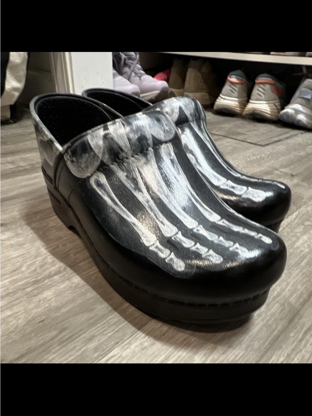 NEW X-Ray Skeleton Dansko Non-Slip Shoes [Custom Painted]